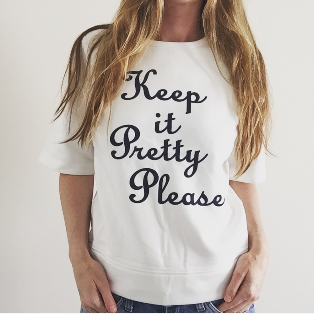 NWT Draper James “Keep It Pretty Please” Sweater